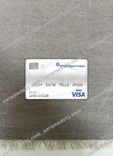 Canada JP Morgan chase bank visa debit card photolook front